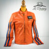 Blouson en Cuir Racing