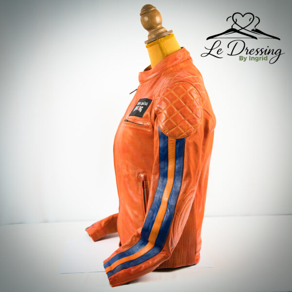 Blouson en Cuir Racing