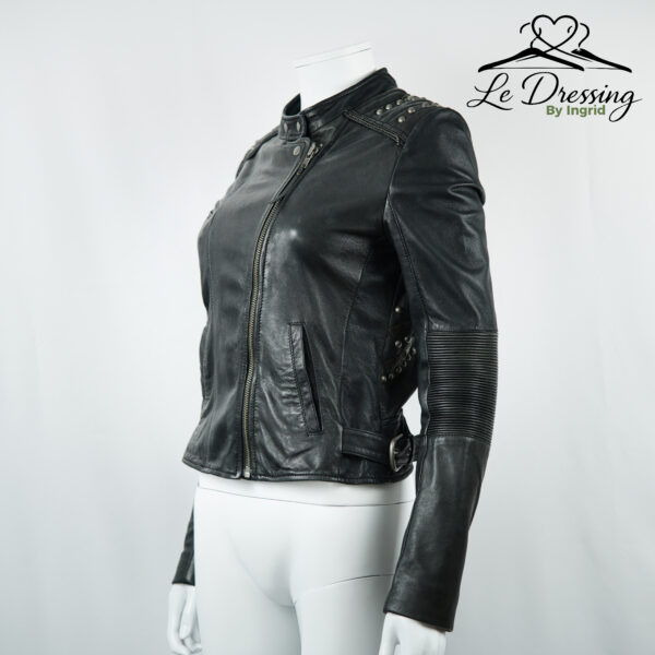 Blouson IKKS Cuir noir Taille 36