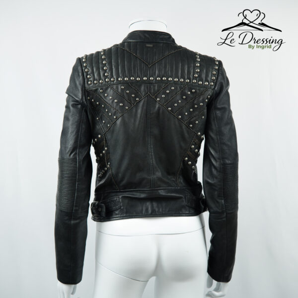 Blouson IKKS Cuir noir Taille 36