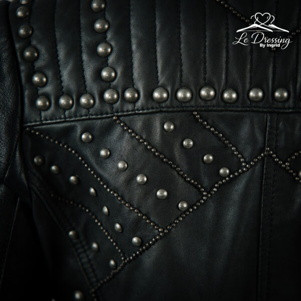 Blouson IKKS Cuir noir Taille 36