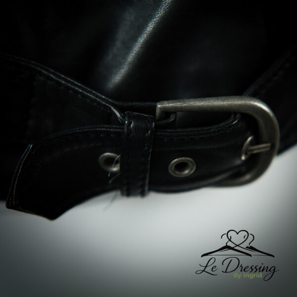 Blouson IKKS Cuir noir Taille 36