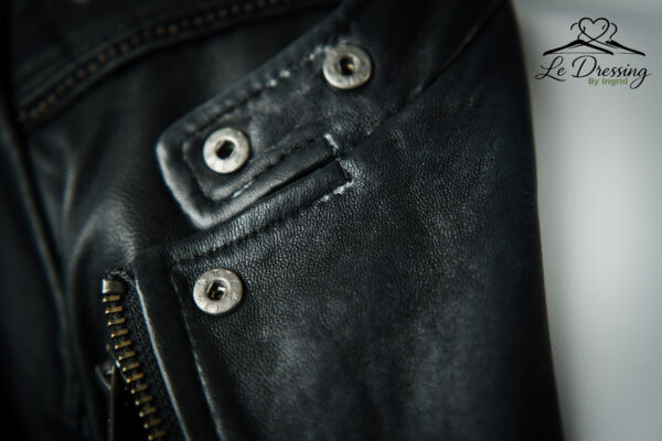 Blouson IKKS Cuir noir Taille 36