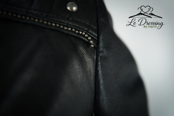 Blouson IKKS Cuir noir Taille 36