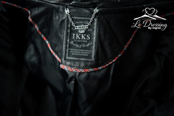 Blouson IKKS Cuir noir Taille 36