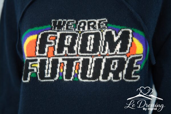 Hoodie From Future Bleu Marine Taille XS